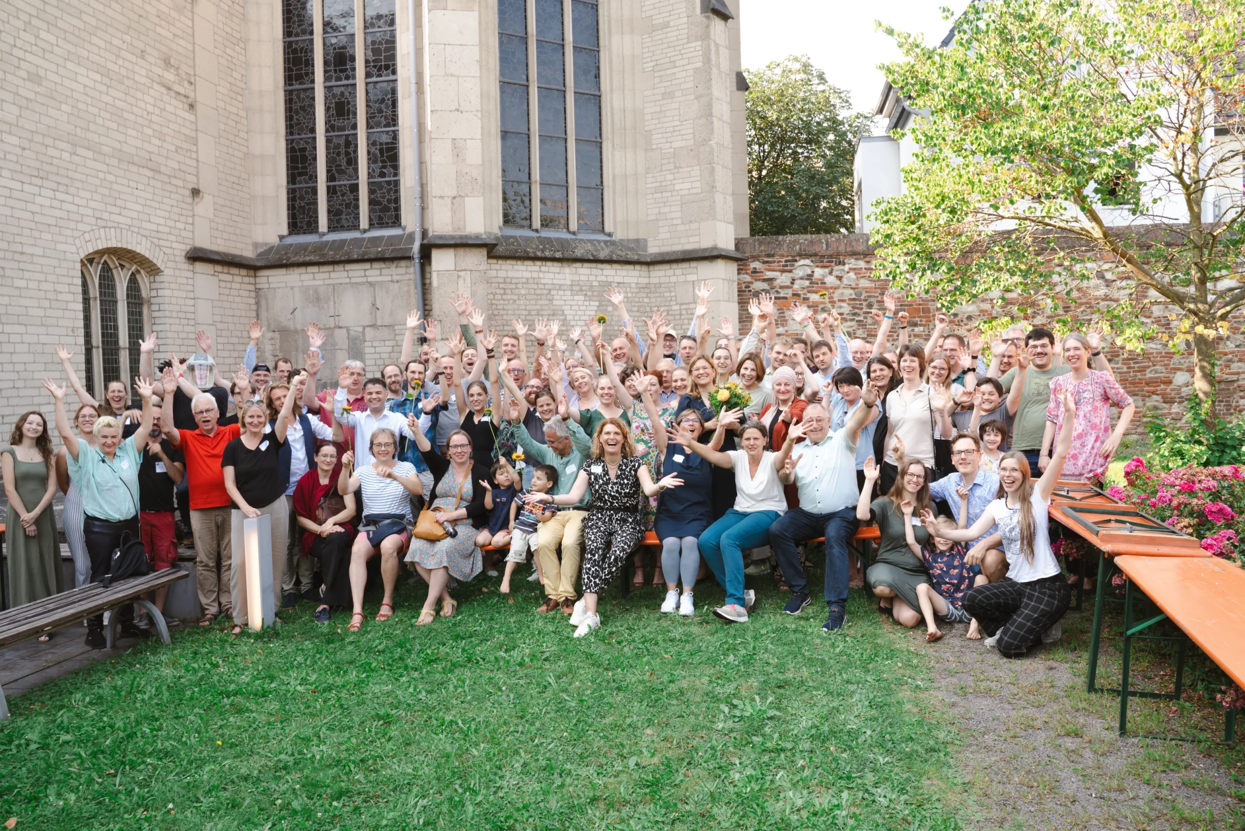 Gruppenfoto zahlreicher Aktiver der GRÜNEN Bonn